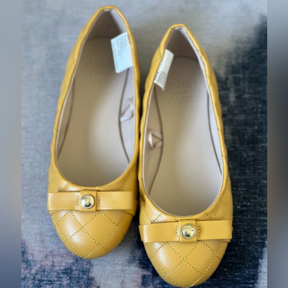 Janie and Jack Yellow Quilted Kids Shoes